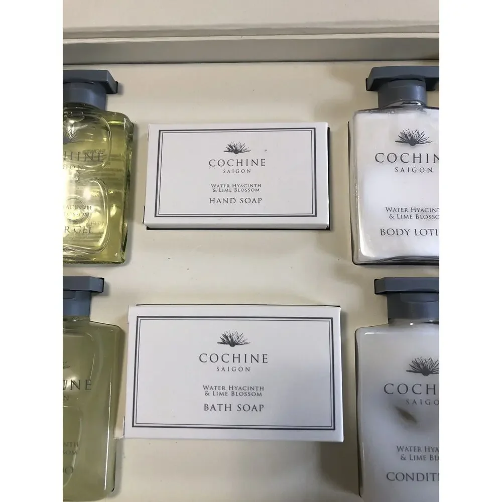 New In Box Cochine Saigon Shampoo Conditioner Soaps Water Hyacinth And Lime